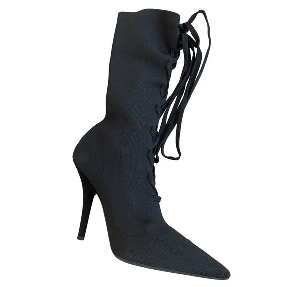 Yeezy Tech Knit Sock Lace Pumps Black : 7 37 - Picture 1 of 2
